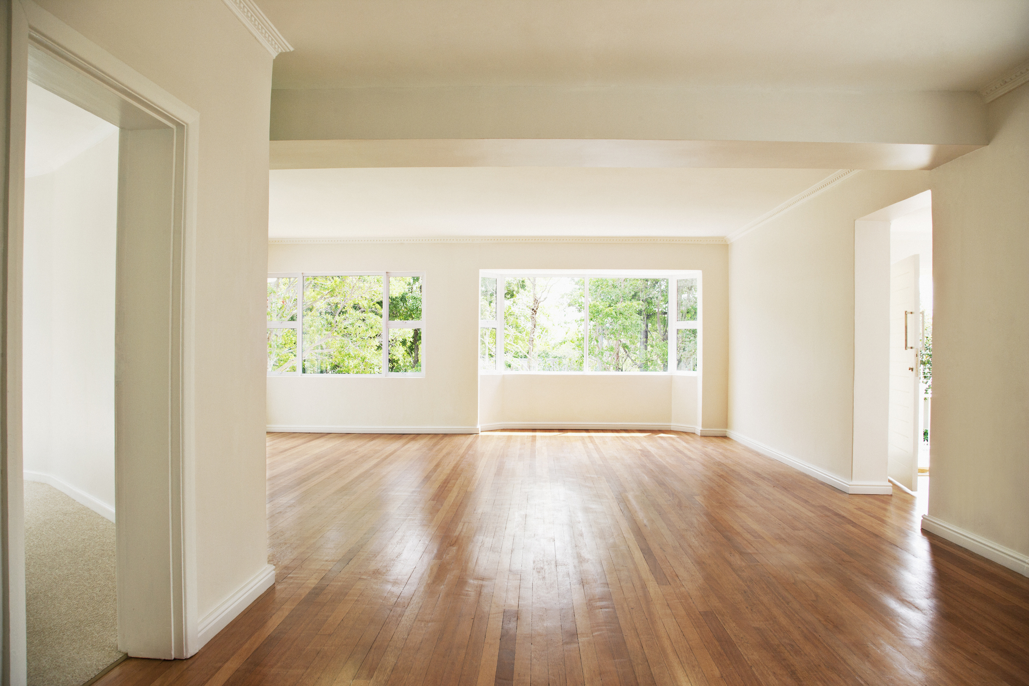 A room with a wood floor. Professional hardwood floor cleaners in Bloomington, MN. Professional carpet cleaning & upholstery with Bloomington Carpet & Upholstery Cleaning.